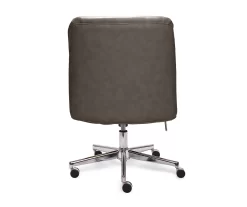 Leighton Gray Memory Foam Bonded Leather Office Chair 18 Leighton Gray Memory Foam Bonded Leather Office Chair -Chic Furniture Shop 810513560 14