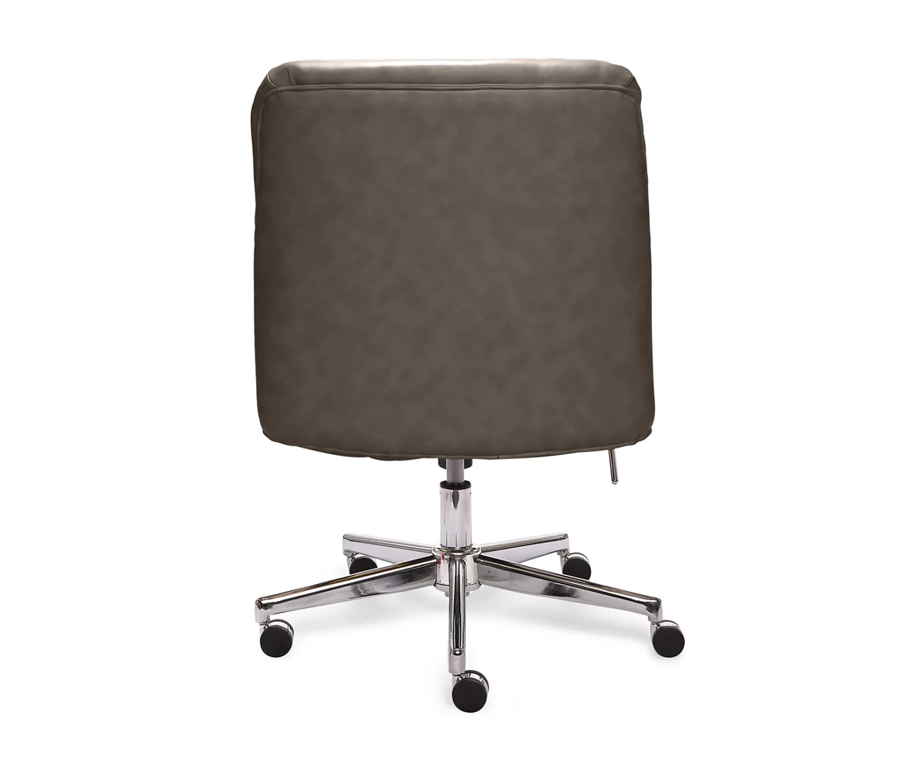 Leighton Gray Memory Foam Bonded Leather Office Chair 5 Leighton Gray Memory Foam Bonded Leather Office Chair - Image 5