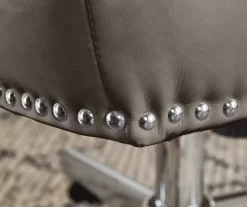 Leighton Gray Memory Foam Bonded Leather Office Chair 21 Leighton Gray Memory Foam Bonded Leather Office Chair -Chic Furniture Shop 810513560 7