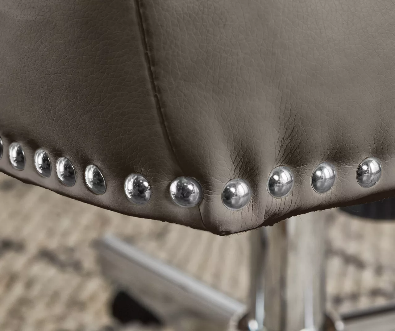 Leighton Gray Memory Foam Bonded Leather Office Chair 8 Leighton Gray Memory Foam Bonded Leather Office Chair - Image 8