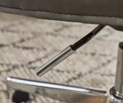 Leighton Gray Memory Foam Bonded Leather Office Chair 23 Leighton Gray Memory Foam Bonded Leather Office Chair -Chic Furniture Shop 810513560 9