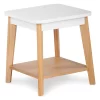 White Square Side Table
