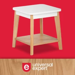 White Square Side Table -Chic Furniture Shop 810513568