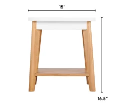 White Square Side Table -Chic Furniture Shop 810513568 3
