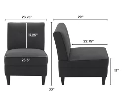 Serta Copenhagen Tufted Slipper Chair -Chic Furniture Shop 810513580 4