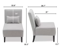 Serta Palisades Slipper Chair With Pillow 33 Serta Palisades Slipper Chair With Pillow -Chic Furniture Shop 810513584 5