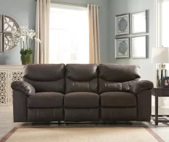 Boxberg Teak Faux Leather Reclining Sofa 8 Boxberg Teak Faux Leather Reclining Sofa -Chic Furniture Shop 810519659 2