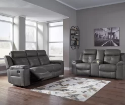 Jesolo Gray Reclining Sofa -Chic Furniture Shop 810519671 810519670 1
