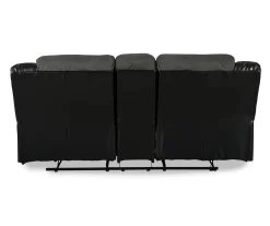 Earhart Faux Leather Reclining Console Loveseat -Chic Furniture Shop 810519695 2