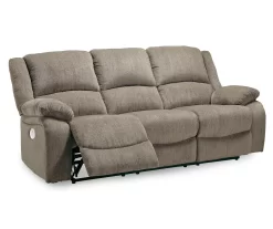 Draycoll Pewter Power Reclining Sofa -Chic Furniture Shop 810519718 1