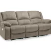 Draycoll Pewter Power Reclining Sofa