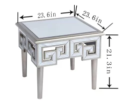 Shelton Silver Mirror End Table 11 Shelton Silver Mirror End Table -Chic Furniture Shop 810519898 3