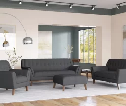 Jasper Charcoal Pebble Square Ottoman 8 Jasper Charcoal Pebble Square Ottoman -Chic Furniture Shop 810519916 7