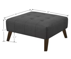 Jasper Navy Peacock Square Ottoman 11 Jasper Navy Peacock Square Ottoman -Chic Furniture Shop 810519917 4