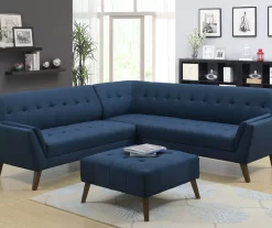 Jasper Navy Peacock Square Ottoman 7 Jasper Navy Peacock Square Ottoman -Chic Furniture Shop 810519917 6