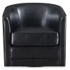 Hammond Classic Black Swivel Accent Chair
