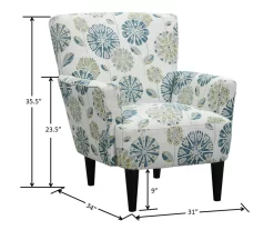 Middleton Cascade Teal Accent Chair -Chic Furniture Shop 810519948 5