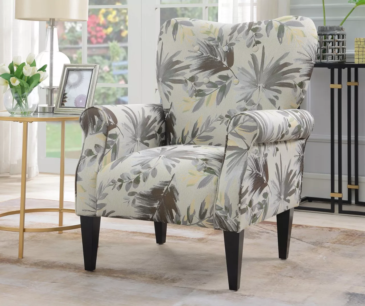 Willow River Lincoln Floral Accent Chair 6 Willow River Lincoln Floral Accent Chair - Image 6