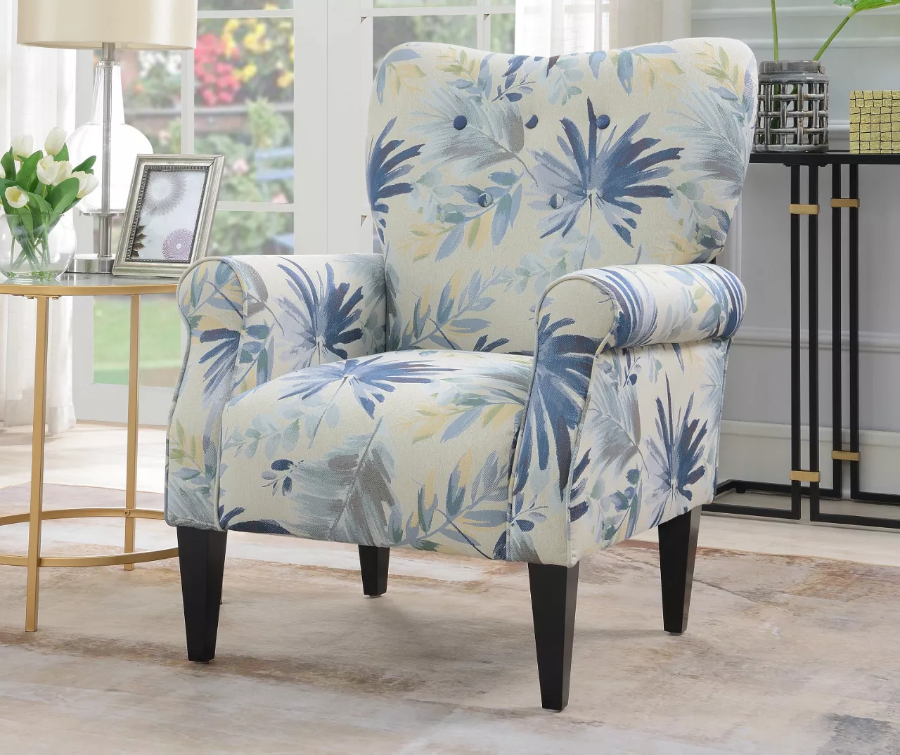 Willow River Lincoln Floral Accent Chair 12 Willow River Lincoln Floral Accent Chair - Image 12