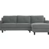 Hayward Gray Rolled Arm Sectional