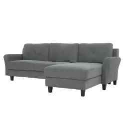 Hayward Gray Rolled Arm Sectional -Chic Furniture Shop 810524579 14