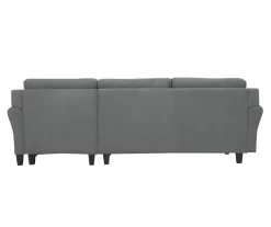 Hayward Gray Rolled Arm Sectional -Chic Furniture Shop 810524579 5