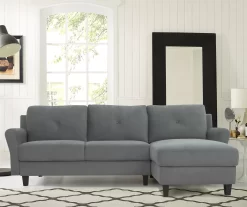 Hayward Gray Rolled Arm Sectional -Chic Furniture Shop 810524579 9