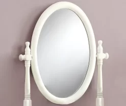 Antique White 2-Piece Mirror Vanity Set 8 Antique White 2-Piece Mirror Vanity Set -Chic Furniture Shop 810527351 3