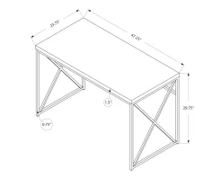 Monarch Metal Computer Desk 21 Monarch Metal Computer Desk -Chic Furniture Shop 810527353 5