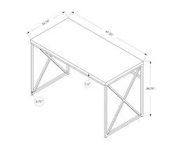 Monarch Metal Computer Desk 29 Monarch Metal Computer Desk -Chic Furniture Shop 810527355 5