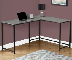 Monarch L-Shaped Metal Corner Desk -Chic Furniture Shop 810527367 1