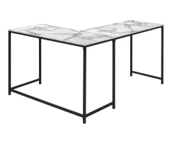 Monarch L-Shaped Metal Corner Desk -Chic Furniture Shop 810527368 6