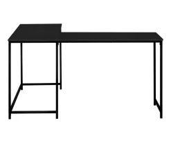 Black Metal L-Shaped Corner Desk 12 Black Metal L-Shaped Corner Desk -Chic Furniture Shop 810527369 3