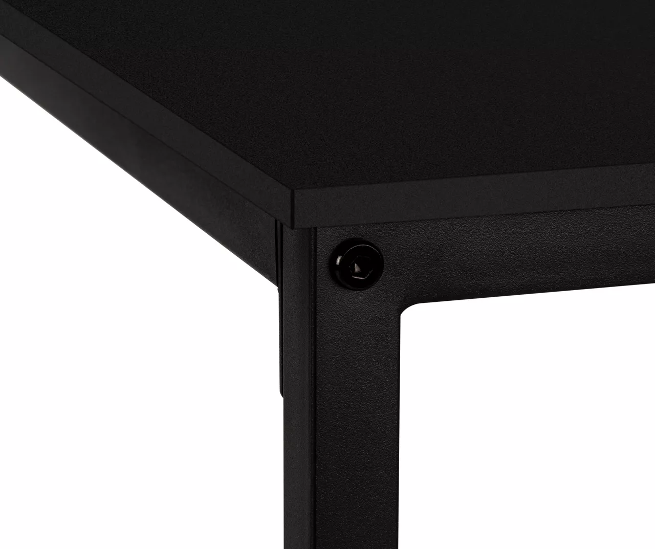 Black Metal L-Shaped Corner Desk 7 Black Metal L-Shaped Corner Desk - Image 7