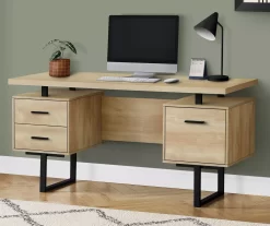 60" 3-Drawer Computer Desk -Chic Furniture Shop 810533367 1