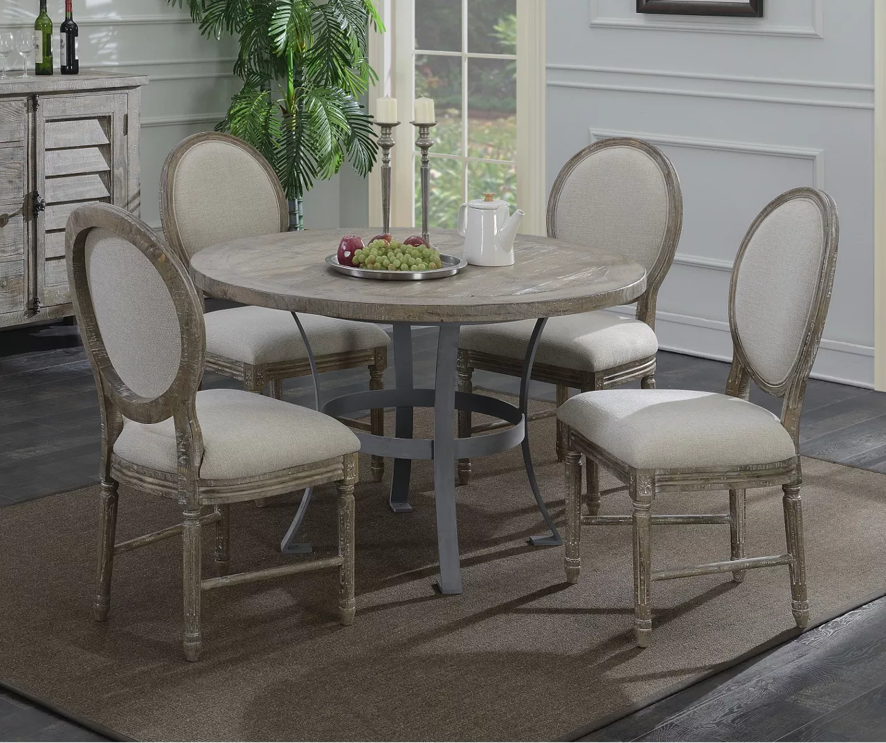 Sandstone Buff & Cream Upholstered Dining Chairs, 2-Pack 3 Sandstone Buff & Cream Upholstered Dining Chairs, 2-Pack - Image 3