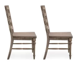 Sandstone Buff Ladderback Upholstered Dining Chairs, 2-Pack -Chic Furniture Shop 810535746 4