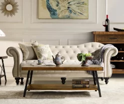 Pomona Pine Brown & Steel Gray 24" Wood Open-Shelf End Table 17 Pomona Pine Brown & Steel Gray 24" Wood Open-Shelf End Table -Chic Furniture Shop 810535748 10