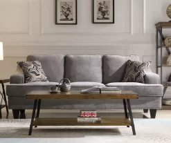 Pomona Pine Brown & Steel Gray 24" Wood Open-Shelf End Table 19 Pomona Pine Brown & Steel Gray 24" Wood Open-Shelf End Table -Chic Furniture Shop 810535748 12