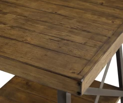 Pomona Pine Brown & Steel Gray 24" Wood Open-Shelf End Table 20 Pomona Pine Brown & Steel Gray 24" Wood Open-Shelf End Table -Chic Furniture Shop 810535748 3