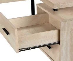 Natural Wood Look 3-Drawer L-Shaped Corner Comptuer Desk 15 Natural Wood Look 3-Drawer L-Shaped Corner Comptuer Desk -Chic Furniture Shop 810535780 8
