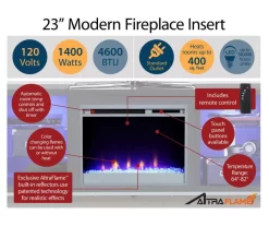 Newland White Electric Fireplace Console 10 Newland White Electric Fireplace Console -Chic Furniture Shop 810538184 5