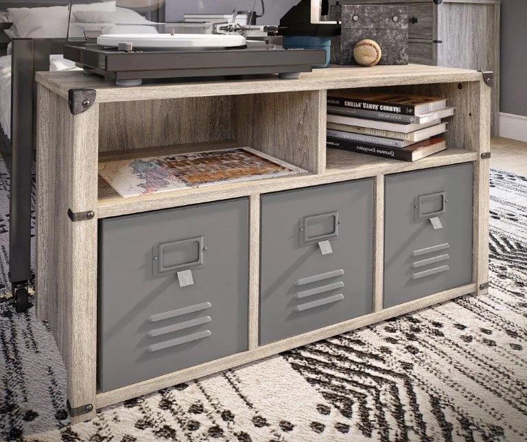 Nova Gray Oak Bedroom Storage Bench 5 Nova Gray Oak Bedroom Storage Bench - Image 5