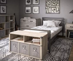 Nova Gray Oak Bedroom Storage Bench 11 Nova Gray Oak Bedroom Storage Bench -Chic Furniture Shop 810538200 6