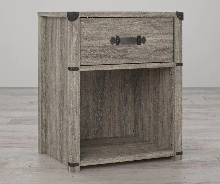 Nova Gray Oak Nightstand 4 Nova Gray Oak Nightstand - Image 4