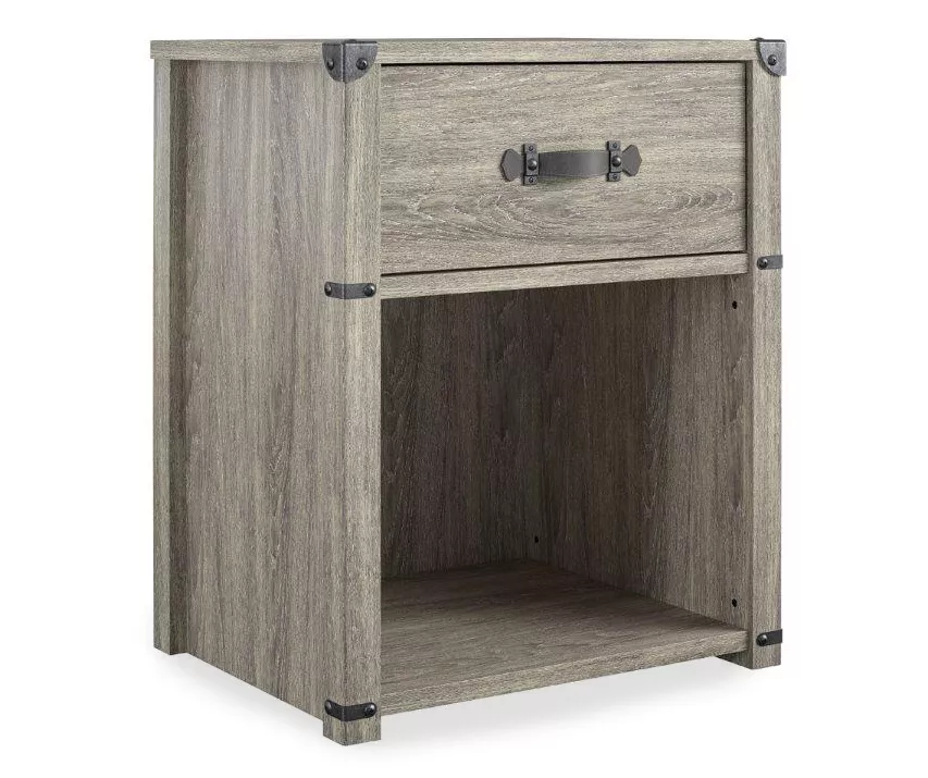 Nova Gray Oak Nightstand 2 Nova Gray Oak Nightstand - Image 2