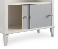 Monarch Hill Poppy Gray & White Bookcase -Chic Furniture Shop 810538207 6
