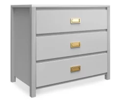 Monarch Hill Haven Dove Gray 3-Drawer Dresser -Chic Furniture Shop 810538227 4