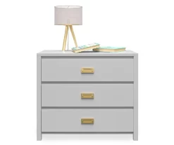 Monarch Hill Haven Dove Gray 3-Drawer Dresser -Chic Furniture Shop 810538227 5