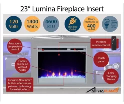 48" Intrepid White Electric Fireplace Console 10 48" Intrepid White Electric Fireplace Console -Chic Furniture Shop 810538247 5